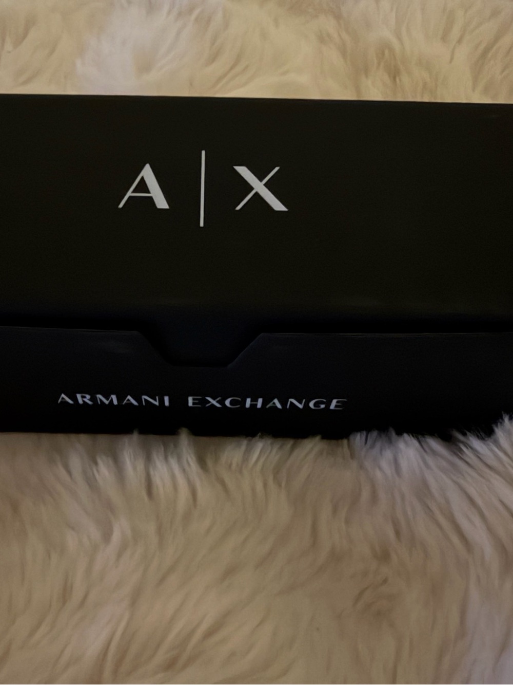 Armani Exchange Glossy Black Sunglasses with Gray Lenses - Picture 6 of 7